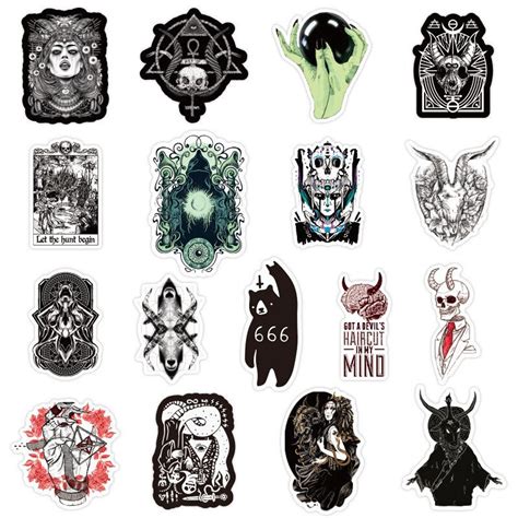 goth sticker|goth style stickers.